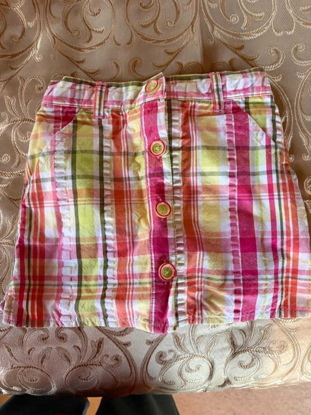Gymboree, size 5, pink and green skort and shirt